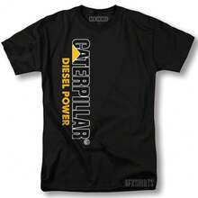 Caterpillar Shirt CAT Logo Escavator Tractor Equipment Work T-Shirt (1) - màu đen - Xem 8
