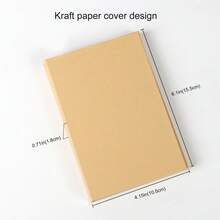 Cuaderno de papelería, notas adhesivas de papel kraft, set de bloc de notas multifuncional reforzado, set de suministros de oficina portátil - Multicolor - Ver 6