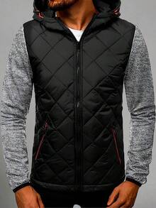 Shendy Vendy Sudadera Para Hombre De Manga Larga Outfit Casual Hombre, Sudadera con Capucha y Cordón Ajustable , Sudadera Hombre con Bolsillos Laterales - Gris Oscuro - Ver 1