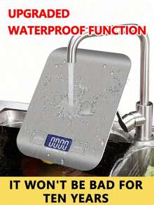 1pc High Precision Multi-Function Coffee Scale, High Accuracy Kitchen Electronic Scale, Covered With Blue Protective Film, Removable For Use. Stainless Steel LCD High Definition Display, High Precision Scale. - Multicolor - View 10