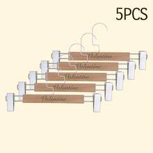 Personalized Thick Wooden Clothes Hanger, Customizable Engraving, Suitable For Bride/Groomsmen Attire, Bridesmaid Gifts, Mother's Day, Father's Day, And Housewarming, Handmade, Solid Wood Material - Wood Color - View 11