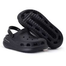 Women's Casual EVA Flip-Flops, Super Lightweight And Comfortable - màu đen - Xem 3