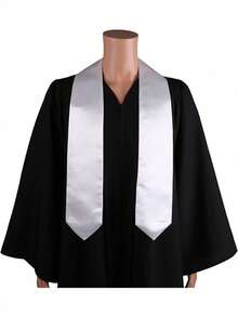 1件毕业绶带，素色毕业绶带，男女通用，成人毕业，2026届，适用于学术和合唱团。 - 畢業披肩 - 查看 4