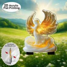 1pc 2D Acrylic Garden Decor Ground Stake | Phoenix Design Garden Stake, Outdoor And Yard Decoration, Ideal For Fantasy Enthusiasts And Holiday Occasions - A - View 5