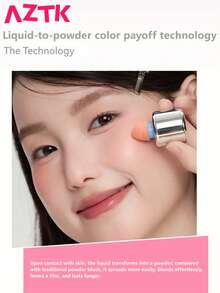 AZTK Perona pipi highlighter matte, cocok untuk riasan sehari-hari, bisa dijadikan hadiah untuk pacar. - JC06 - View 5