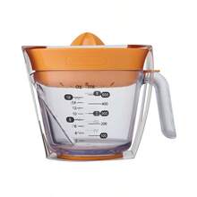 Professional 2-Cup Citrus Juicer With Easy Read Measurement Marks – Manual Orange Lemon Juicer, Non-Slip Base, Easy To Clean - Trong sáng - Xem 10