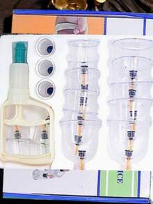 24/18/12/6pcs Professional Cupping Massage Set, With Manual Pump, High-Quality PS Material, Vacuum Suction Cup, Upgraded Thick Sealing Design, Reduce Fat, Better Effect, Relieve Muscle, Ideal Body Massage Set For Home, Yoga, Beauty, Holiday Party, Christmas Gift - Multicolor - View 16