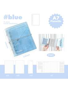 1 Piece Of A7 Transparent Loose Leaf Notebook Fresh And Simple Detachable Ring Buckle Multifunctional Notebook 4 Types Of Inner Pages Suitable For Most Needs Suitable For Daily Use By Men And Women - Multicolor - View 13