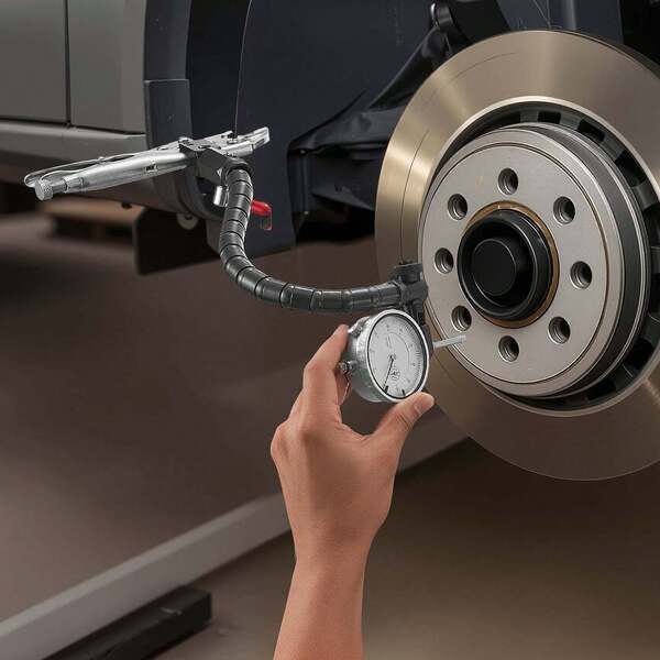 Dial Test Indicator With 360-Degree Flexible Arm And 360-Degree Locking Pliers, 0.001 Inch Accuracy, 0-1 Inch Range, Professional For Machine Set-Up, Narrow Area Measurement, Storage Case