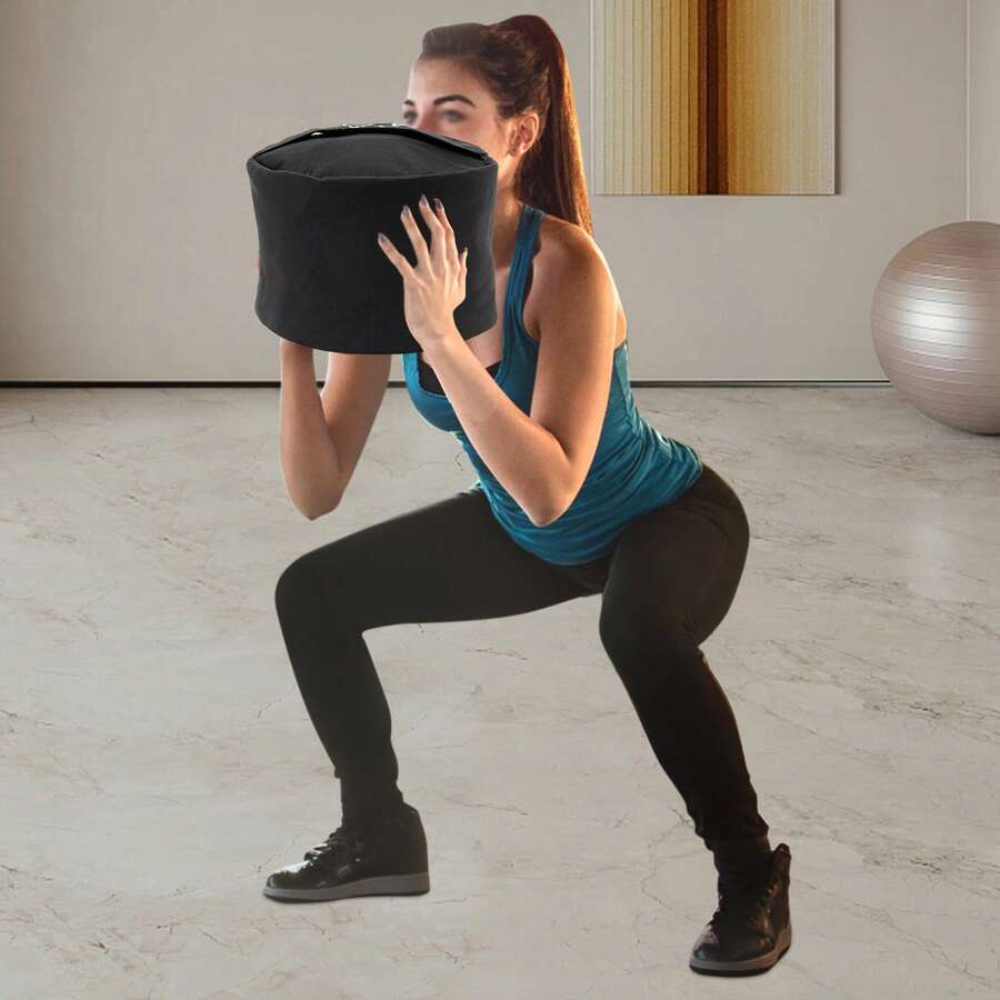 DDBESSIC Strongman Sandbags, 150lbs Fitness Sandbag, Fillable Weighted Sand Bag For Training, Heavy Duty 1000D Fabric - Black - View 1