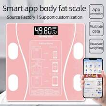 Smart Scale, Digital Bathroom Scale, Syncs Data With The Fitness App - A - View 12