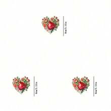1pc/2pcs/3pcs Large Peony Heat Transfer Printing Patch, DIY Ironing Fabric Sticker Suitable For T-Shirt, Sweatshirt, Baseball Cap, Canvas Bag - L+S - View 3