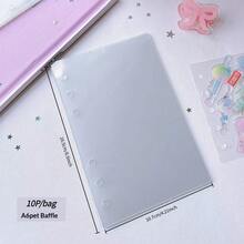 一套A6、A7、M5尺寸透明活页夹内页（需撕开背胶），印章簿，贴纸背衬，透明贴纸簿，贴纸垫，文化邮票页，邮票册补充页，3D贴纸簿贴纸板，贴纸簿，用于制作贴纸簿，书籍封面，办公用品 - 無色 - 查看 11
