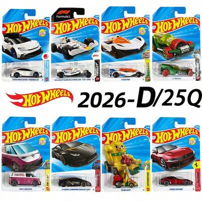 Hot Wheel 1:64 Scale Diecast Alloy Sports Car Model Set, Including , ,  GTR, Land Rover And More, Suitable For Children 3+ Years Old, Ideal Christmas/Birthday Gift, 1 Piece