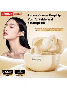 Lenovo 蓝牙耳机，夹式设计，开放式，升级至蓝牙5.4，无漏音，长时间佩戴舒适，低延迟，无线运动音乐游戏耳机，兼容苹果、华为、小米和OPPO手机 - 查看 12