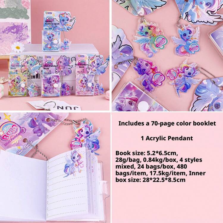 1pc - 2026 New Cute Mini Cartoon Notebook, High-Quality Children's Gift, Student Pocket Memo Pad, Ideal For Boys, Girls, Interaction, Friendship, Family, Hot Selling, Explosion Model, Gift For Boyfriend, Girlfriend, Birthday, Party, Perfect Gift - Multicolor - View 10