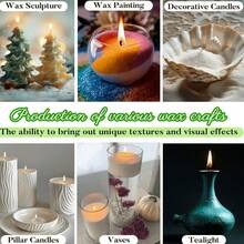 500g Refillable Faux Pearl Candle Wax And Wick, Long-Lasting Faux Pearl Candle Wax Beads, Faux Pearl Granules, Snow Wax - A - View 7