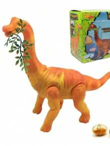 Large Brachiosaurus Dinosaur Toy Lays Eggs Walks Makes Sounds - +AAA pina aleatoria - 查看 7