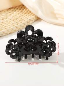 3个精美花朵发爪夹，夏威夷风情，适合浓密头发，中号花朵装饰发饰，女士适用 - 彩色 - 查看 3