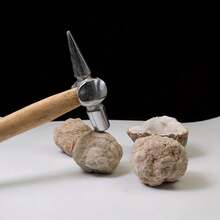 1PC/3PCS/5PCS Natural Quartz Geode, Break Your Own Geodes Kit, Unopened Crystal Gemstone For Collection Science Education Home Deco - Multicolor - View 5