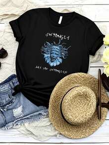 Women T-Shirt Print Shpongle Band Are You Shpongled Unisex T-Shirt Gift For Fans - màu đen - Xem 6