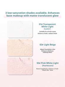 NOVO Waterproof, Sweat-Resistant, Long-Lasting Loose Powder, Oil-Absorbing, Matte Finish Pressed Powder For Oily Skin, Suitable For Outdoor Activities, Touch-Up Makeup, Daily Wear, Dates, Birthdays, Graduations, Parties, And Gift-Giving - 02# Light Beige - View 7