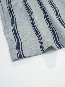 2pcs Men's Cardigan Pajama Set, Short Sleeve Top And Shorts, Breathable Moisture-Wicking Loungewear - Light Grey - View 7
