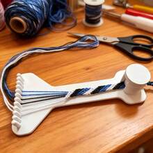 1 khung dệt dây thừng thủ công chắc chắn - Dụng cụ bện dây DIY phù hợp để bện dây thủ công, thích hợp để làm dây chuyền tay, bện dây và phụ kiện, nhỏ gọn và dễ mang theo cho người mới bắt đầu và chuyên gia. - A - Xem 8