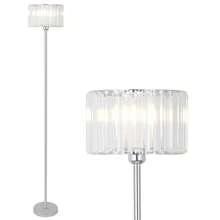Black Floor Lamp For Bedroom, Modern Floor Lamp For Living Room With K9 Crystal Shade, Industrial Standing Lamp With On/Off Switch, Vintage Corner Tall Lamp For Nursery Office Kids Girls Room - 美規A型插(110-127V) - 查看 12