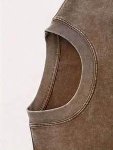 Summer Tops20262026 Washed Cotton, Floral Mom Letter Print T-Shirt, High-Quality Batik Cotton Retro Fashion Brand T-Shirt, Women's T-Shirt, Women's Autumn T-Shirt, Halloween Christmas Gift, Holiday Gift, White Tops, Valentine's Day Outfit, Mardi Gras, Summer Tops, For Women, Valentine's Day Outfits For Women, Women's Tops, Fairycore, , Elegant Women's Outfitssummer Clothes Washed Cotton - 灰色 - 查看 9