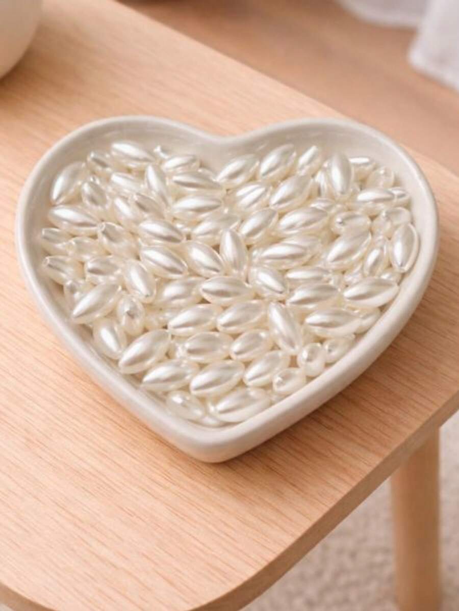 Bead Spacers 100/200 Pcs Shell, Star, Teardrop, Flower And Other Shapes Pearly Jewelry Crafts - 米粒 - 約 12 毫米 - 查看 1