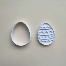 1pc Easter Egg Cookie Cutter Mold, Cartoon Easter Egg Fondant Cookie Cutter, DIY Baking Tool - View 8