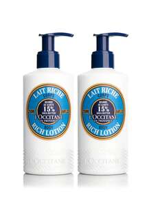 L'Occitane [2 Pack] Shea Butter Rich Body Lotion8.4oz/250ml*2 - Phù hợp với mọi loại da - Xem 2