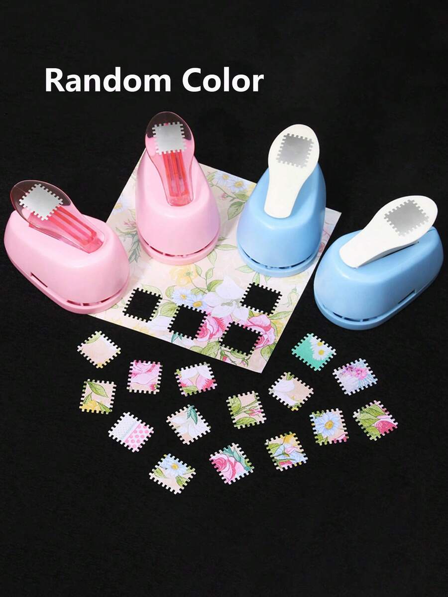 (Màu sắc của máy dập nổi là ngẫu nhiên, hình ảnh không hiển thị tất cả các màu, sản phẩm thực tế nhận được có thể khác) 1 Máy dập nổi hình dạng con dấu/hình khối lượn sóng/hình tròn lượn sóng/hình xoắn ốc dễ dàng tự làm