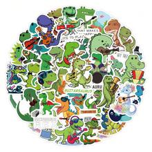Pegatinas de banda de dinosaurios, Artes y Manualidades, para decorar papelería, tazas, equipaje, refrigeradores, patinetas, guitarras - B - Ver 2
