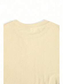 Show Me Your Tito's Slogan With A Leopard Print Vodka Bottle Double Sided 100% Cotton Tshirt Comfort Fit Short Sleeve Round Neck Top - 杏色 - 查看 6