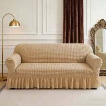 1/2/3/4 Pcs Sofa Covers For Couches Couch Cover Forros Para Sofá Turmeric 1/2/3/4 Seater Stretch Elastic Sofa Slipcover Anti-Dust Anti-Dirty Durable Wear-Resistant Couch Cover Pet Proof Furniture Protector For Living Room Bedroom Home Hotel Dorm Office Decor - White - View 3