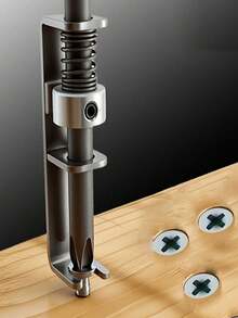 1pc Screwdriver Bit With Spring Clip Holder, Spring Loaded Clip To Prevent Dropping, Designed For One-Handed Operation - Multicolor - View 1