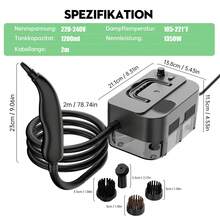 OBOVAY Portable High-Temperature Handheld Steam Cleaner, Suitable For Air Conditioners, Kitchen Hoods, Cars And Various Cleaning Scenarios - View 4