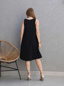 Women's Tank Dress DuNa - Black - View 4