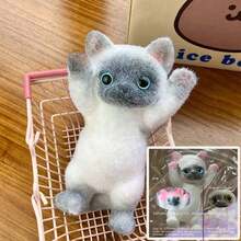 可爱兔子毛绒玩具，逼真的设计，超柔软触感，慢回弹，随机包装和配件 - 彩色 - 查看 11