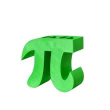 数学节 3.14 圆周率日礼物 创意绿色圆周率笔筒 简约学生文具盒 多功能桌面收纳盒 - 多色 - 查看 12