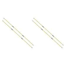 Golf Alignment Sticks Training Aid 4 Pack,3-Section 48 Inch Golf Swing Trainers Foldable Practice Rods Aiming Sticks - A - 查看 2