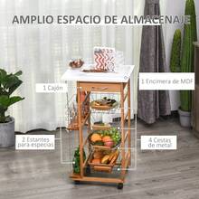 Storage Islands & Carts - Madera Natural - View 5