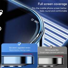 RQVQJ 防震钢化玻璃4片装 2.5D钢化玻璃屏幕保护膜 兼容三星Galaxy S26 S25 S24 Plus Ultra Fe S21 S22 S23 + Plus S21+ S22+ S23+ S24+ S25+ S26+ 透明保护膜 超声波指纹解锁 春季生日礼物 - 無色 - 查看 7