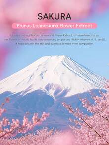 一套滋养 LAIKOU 日本樱花护肤套装（樱花睡眠面膜 3g*5、日本樱花泥面膜 5g*5、日本樱花洁面乳 2g*5、日本樱花爽肤水 2ml*5、日本樱花精华液 17ml、日本樱花保湿唇膜 6g*5、日本樱花提亮霜 30g、日本樱花精华霜 25g、日本樱花眼霜 15g、日本樱花防晒霜 8g），适合女性、妈妈、妻子、姐妹、青少年、女朋友等，呵护肌肤。 - 櫻花 - 查看 2