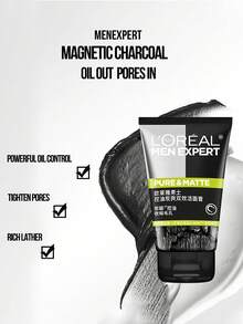 L’Oreal Paris 50/100 مل غسول وجه احترافي للرجال بصيغة مطفية، بتركيبة الفعل من الفحم والطين، تنظيف عميق، مكافحة الزيوت وتنقية المسام، يحتوي على فحم بلوط الغابات والطين المعدني الأبيض، مناسب للبشرة الدهنية، العناية اليومية، الرياضة والأنشطة الخارجية، لا يسد المسام، نهاية مطفية وطازجة، خيار مثالي للرجال الذين يبحثون عن مكافحة فعالة للزيوت وتنقية المسام، يوفر حجم منتظم وحجم للسفر، هدية مثالية له. - منظف الفحم المنعش للتحكم في الزيوت للرجال ثنائي المفعول - مشاهدة 5
