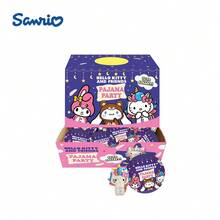 SANRIO 1PC Officially Licensed Mystery Blind Capsule Friends Pajama Series, Kawaii Desktop Decor Collectible Figure, Aesthetic Gift For Fans - Purple - View 6