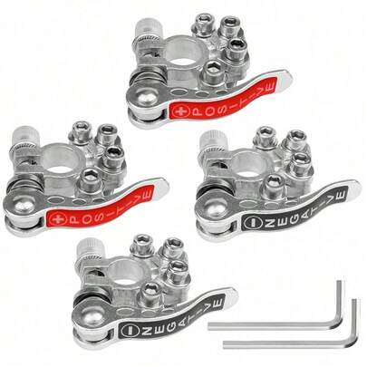 4x Batterieklemmen Polklemmen Batterie Klemmen KFZ Schnellverbinder Autobatterie