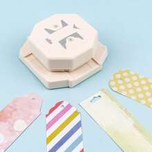 4-In-1 Tag Punch For Paper Crafts;4 Shapes Label Corner Punches 2 Designs Available For DIY Business Cards, Invitations, Photos, Cards Making Scrapbooking - 4 In 1 Tag Punch - View 9